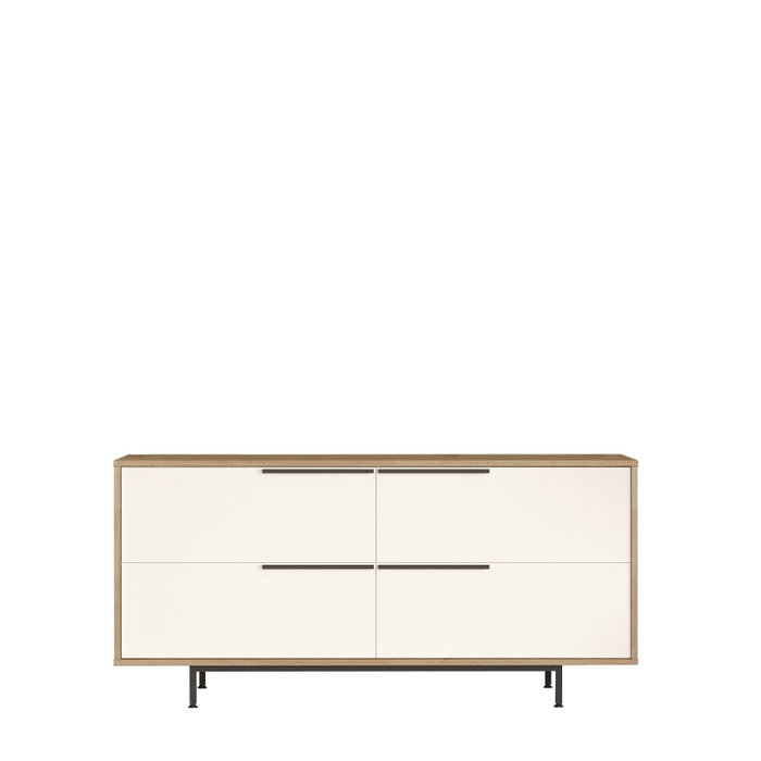 Hanah Home Consola ON3-SW Roble y Blanco